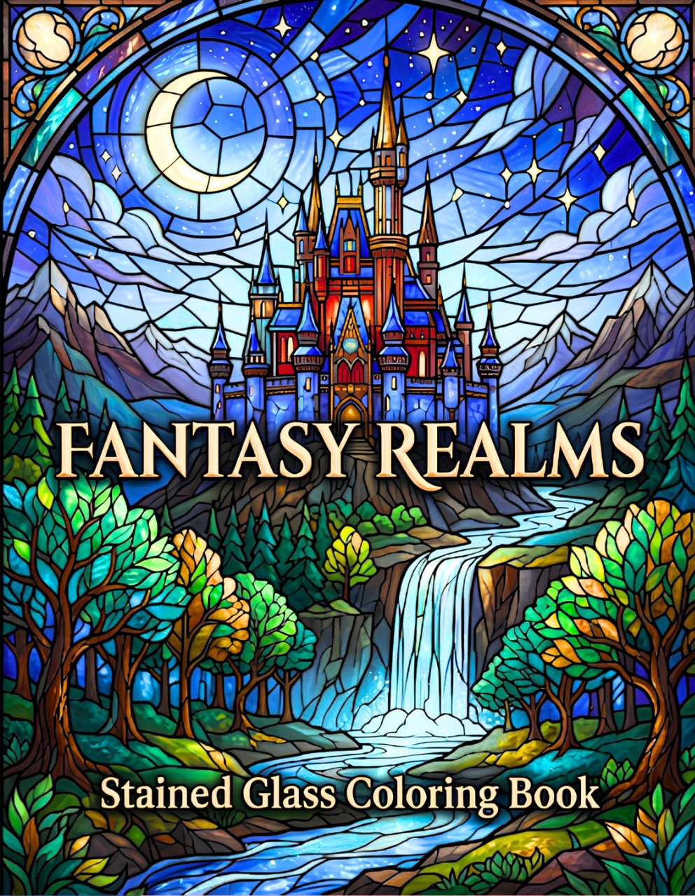 Fantasy Realms coloring book